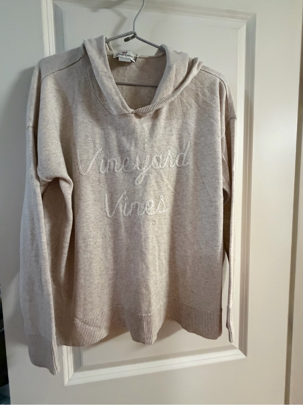 Vineyard Vines Oatmeal Hooded Pullover Sweater